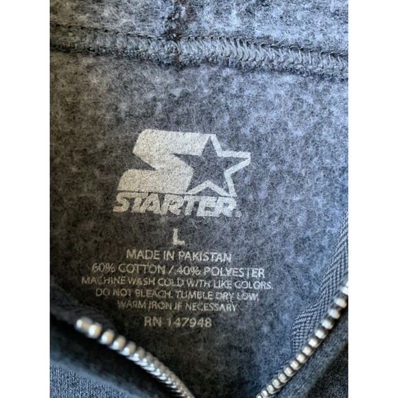 CHARGERS NFL Licensed Starter Brand Hooded Jacket Full Zip GRAY Large - Picture 5 of 12